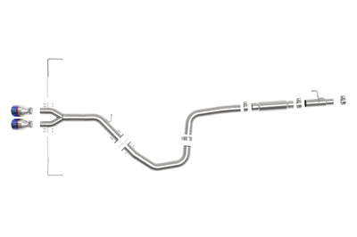 aFe Takeda Exhaust Cat-Back 19-20 Hyundai Veloster 304SS Blue Flame Dual Tips - Mufflers &