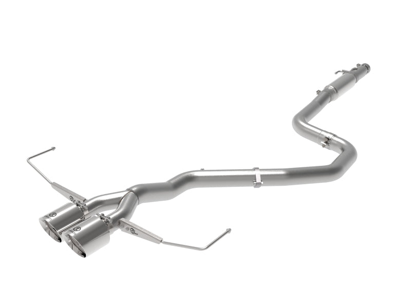 aFe Takeda Exhaust Cat-Back 19-20 Hyundai Veloster 304SS Polished Dual Tips - Mufflers &