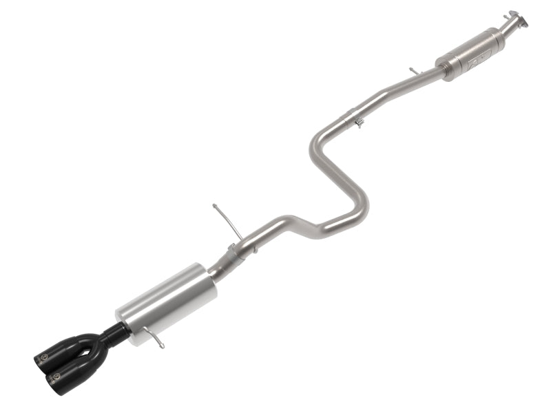 aFe Takeda Series 2 1/2in 304 SS Cat-Back 14-19 Ford Fiesta L4-1.6L (t) w/Black Tip - Exhaust Mufflers & Tips