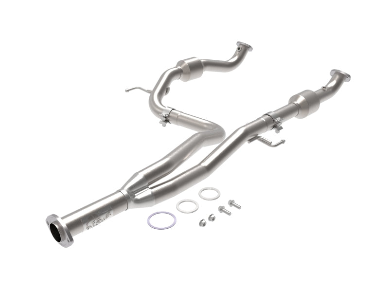 aFe Toyota Tacoma 16-17 V6-3.5L Twisted Steel Y-Pipe w/ Cat - Exhaust Mufflers & Tips