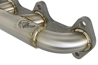 aFe Twisted Steel Header Turbo Manifold (T3) 98.5-02 Dodge Diesel Trucks L6 5.9L (td) - Exhaust Mufflers & Tips