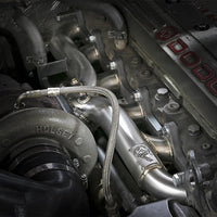 aFe Twisted Steel Header Turbo Manifold (T3) 98.5-02 Dodge Diesel Trucks L6 5.9L (td) - Exhaust Mufflers & Tips