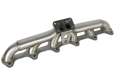 aFe Twisted Steel Header Turbo Manifold (T3) 98.5-02 Dodge Diesel Trucks L6 5.9L (td) - Exhaust Mufflers & Tips