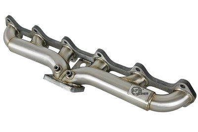 aFe Twisted Steel Header Turbo Manifold (T3) 98.5-02 Dodge Diesel Trucks L6 5.9L (td) - Exhaust Mufflers & Tips