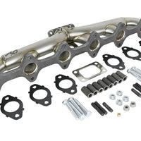 aFe Twisted Steel Header Turbo Manifold (T3) 98.5-02 Dodge Diesel Trucks L6 5.9L (td) - Exhaust Mufflers & Tips