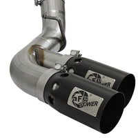 aFe Victory Series 4in 409-SS DPF-Back Exhaust w/ Dual Black Tips 2017 GM Duramax V8-6.6L(td) L5P - Mufflers &