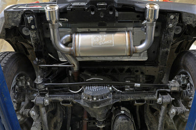 aFe Vulcan 3in 304 SS Axle-Back Exhaust 2021 Ford Bronco L4-2.3L (t)/V6-2.7L (tt) w/ Carbon Tips - Mufflers &