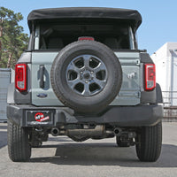 aFe Vulcan 3in 304 SS Axle-Back Exhaust 2021 Ford Bronco L4-2.3L (t)/V6-2.7L (tt) w/ Carbon Tips - Mufflers &