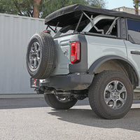 aFe Vulcan 3in 304 SS Axle-Back Exhaust 2021 Ford Bronco L4-2.3L (t)/V6-2.7L (tt) w/ Carbon Tips - Mufflers &