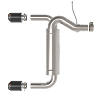 aFe Vulcan 3in 304 SS Axle-Back Exhaust 2021 Ford Bronco L4-2.3L (t)/V6-2.7L (tt) w/ Carbon Tips - Mufflers &