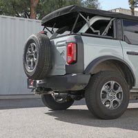 aFe Vulcan 3in 304 SS Axle-Back Exhaust 2021 Ford Bronco L4-2.3L (t)/V6-2.7L (tt) w/ Polished Tips - Mufflers &