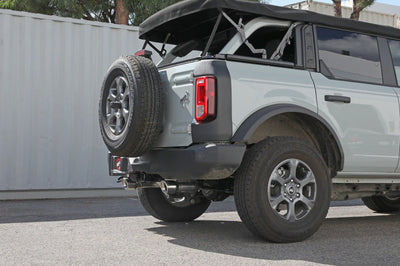 aFe Vulcan 3in 304 SS Axle-Back Exhaust 2021 Ford Bronco L4-2.3L (t)/V6-2.7L (tt) w/ Polished Tips - Mufflers &