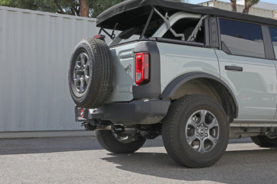 aFe Vulcan 3in 304 SS Cat-Back Exhaust 2021 Ford Bronco L4-2.3L (t)/V6-2.7L (tt) w/ Black Tips - Mufflers &