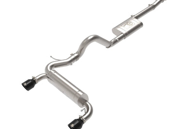 aFe Vulcan 3in 304 SS Cat-Back Exhaust 2021 Ford Bronco L4-2.3L (t)/V6-2.7L (tt) w/ Black Tips - Mufflers &