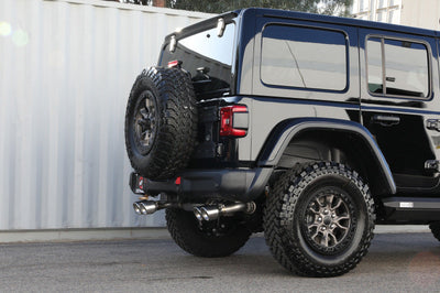 aFe Vulcan Series 2.5in 304SS Cat-Back Exhaust 2021+ Jeep Wrangler 392 6.4L w/ Polished Tips - Mufflers &