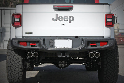 aFe Vulcan Series 3in 304SS Cat-Back 21 Jeep Gladiator V6-3.0L (td) - Dual Polished Tip - Exhaust Mufflers & Tips