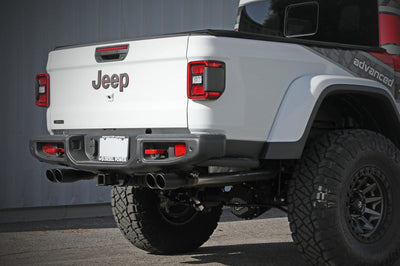 aFe Vulcan Series 3in 304SS DPF-Back 21 Jeep Gladiator V6-3.0L (td) Dual Black Tip - Exhaust Mufflers & Tips