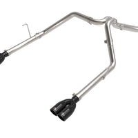 aFe Vulcan Series 3in 304SS DPF-Back 21 Jeep Gladiator V6-3.0L (td) Dual Black Tip - Exhaust Mufflers & Tips