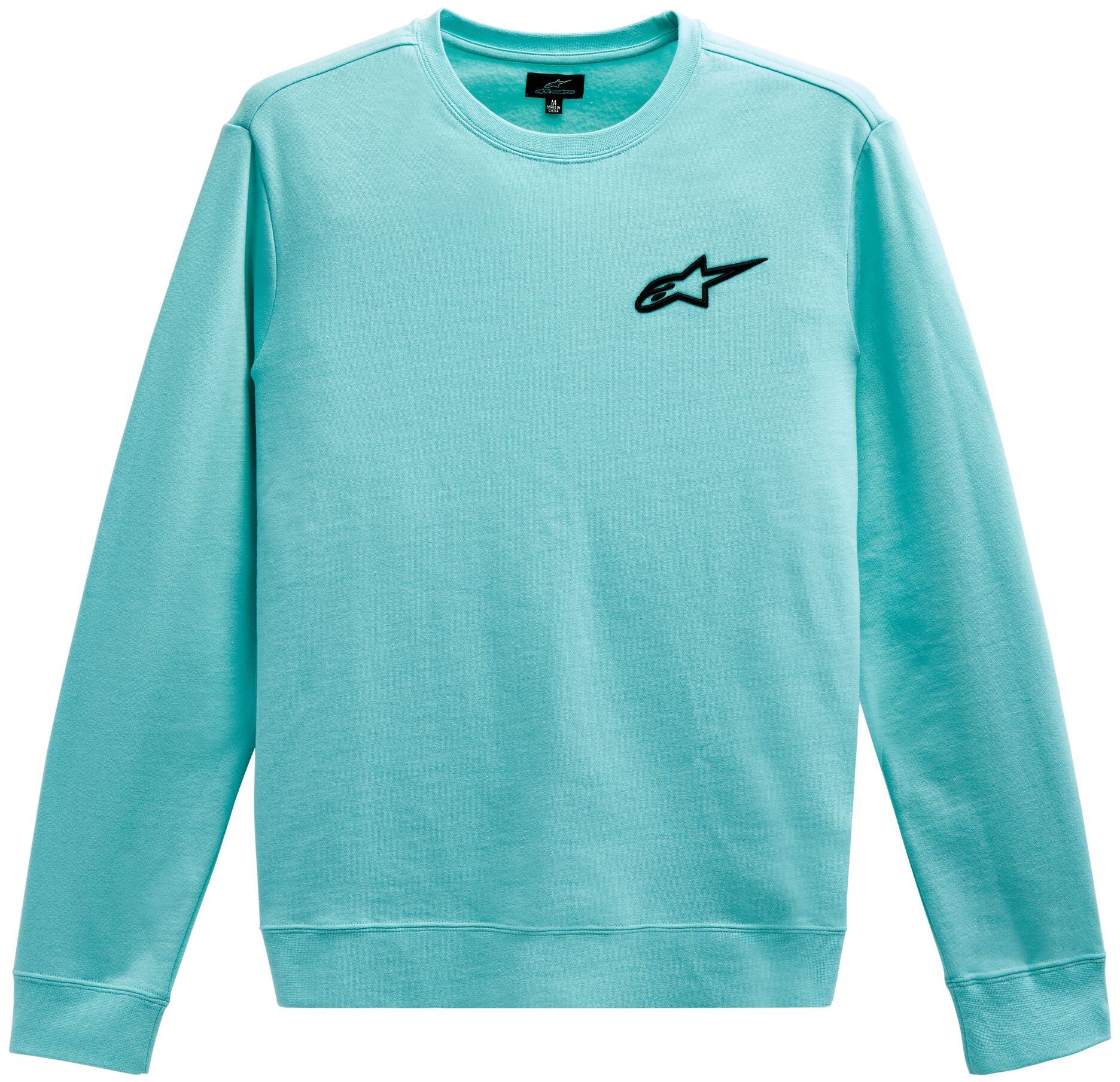 Alpinestars Ageless Chest Crew Fleece Light Aqua Xl - 2X-Large - Bicycle Collection
