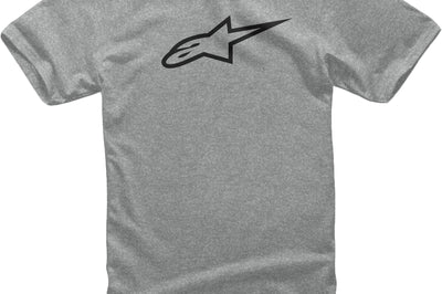Alpinestars Ageless Tee Charcoal/hi Vis Yellow Xl - Grey Heather/Black / 2X-Large - Bicycle Collection