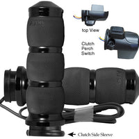 Avon Air Cushion Fbw Heated Grips 15-up Fltr Chrome - Black - Harddrive Products