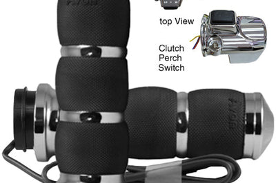 Avon Air Cushion Fbw Heated Grips 15-up Fltr Chrome - Harddrive Products