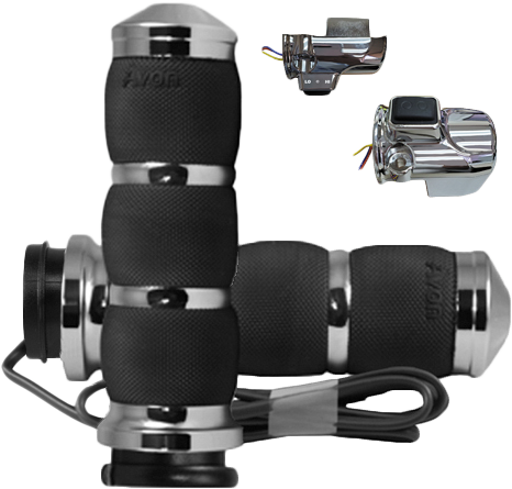 AVON Air Cushion Heated Black Twist Grip