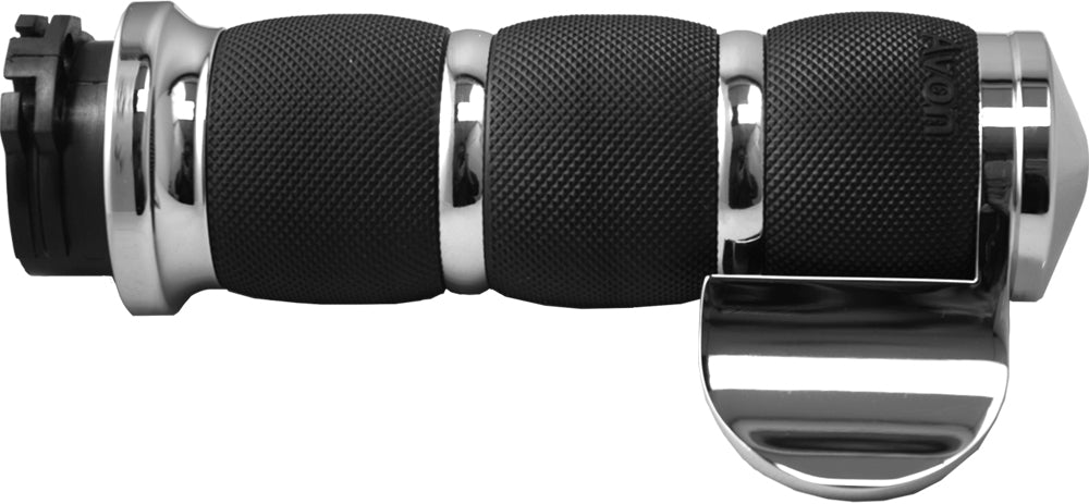 AVON Air Cushioned Grips Tbw Throttle Boss Chrome