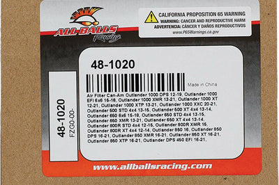 All Balls Air Filter Kit - Atv Performance Products