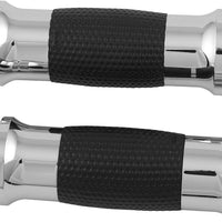 AVON Air Gel Grips W/F B W Throttle Chrome - Wheels