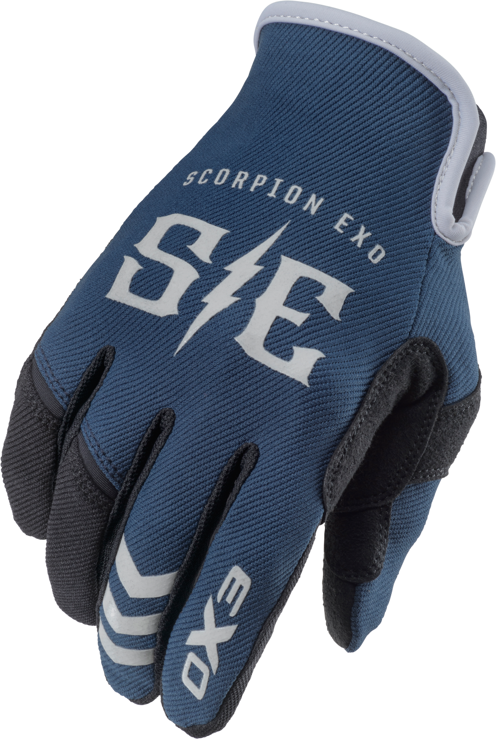 SCORPION EXO Air Stretch Gloves Charge Blue/Grey 2x