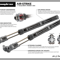 Racing Brothers Air-strike Forks Black Lugs Grom/monkey - Silver - Street Collection