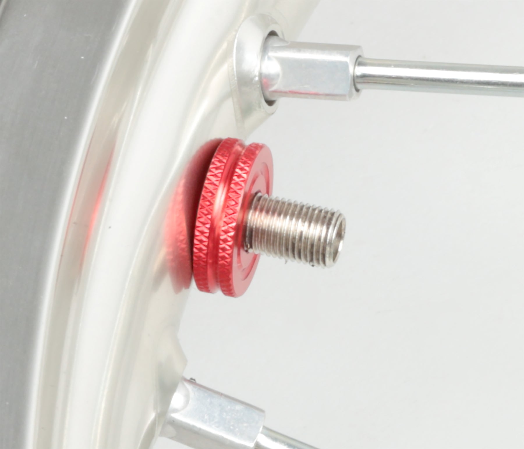 Drc Air Valve Big Nut Red - Tires & Wheels