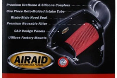 Airaid 10-13 Ford Taurus SHO/Flex 3.5L Turbo MXP Intake System w/ Tube (Dry / Red Media) - Air Systems