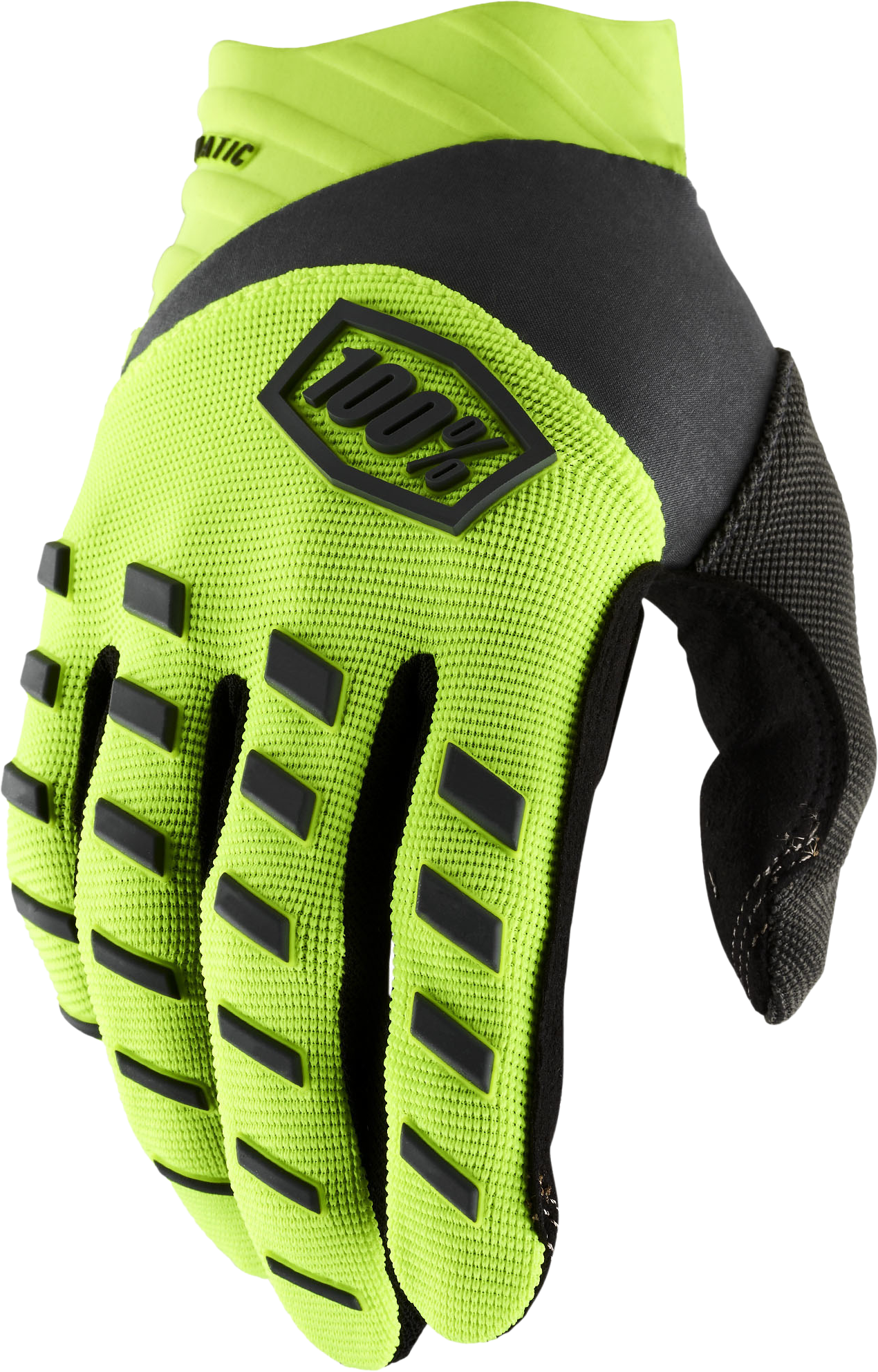 100 PERCENT Airmatic Youth Gloves Fluo Yellow/Black Sm