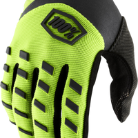 100 PERCENT Airmatic Youth Gloves Fluo Yellow/Black Sm