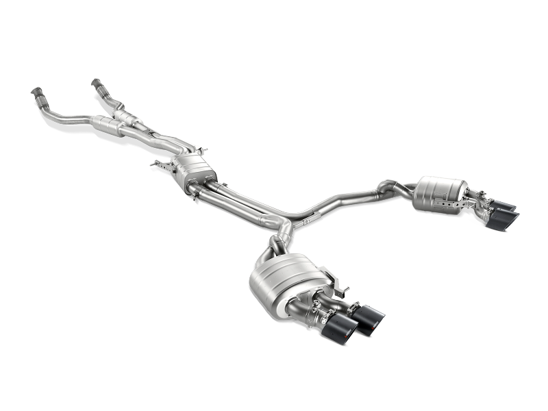 Akrapovic 13-17 Audi S6 Avant/Limousine (C7) Evolution Line Cat Back (Titanium) w/ Carbon Tips - Exhaust Mufflers &