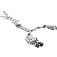 Akrapovic 13-17 Audi S6 Avant/Limousine (C7) Evolution Line Cat Back (Titanium) w/ Carbon Tips - Exhaust Mufflers &