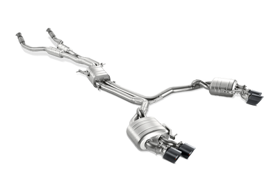 Akrapovic 13-17 Audi S6 Avant/Limousine (C7) Evolution Line Cat Back (Titanium) w/ Carbon Tips - Exhaust Mufflers &