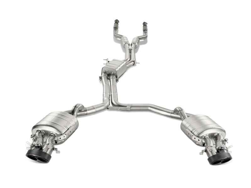 Akrapovic 14-17 Audi RS7 Sportback (C7) Evolution Line Cat Back (Titanium) w/ Carbon Tips - Exhaust Mufflers &