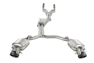 Akrapovic 14-17 Audi RS7 Sportback (C7) Evolution Line Cat Back (Titanium) w/ Carbon Tips - Exhaust Mufflers &