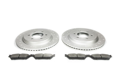 Alcon 19-20 Raptor/ 18-20 F-150 Rear Pad and Rotor Kit (Use with Stock Calipers) w/ Elect Park Brake - Brakes Rotors &
