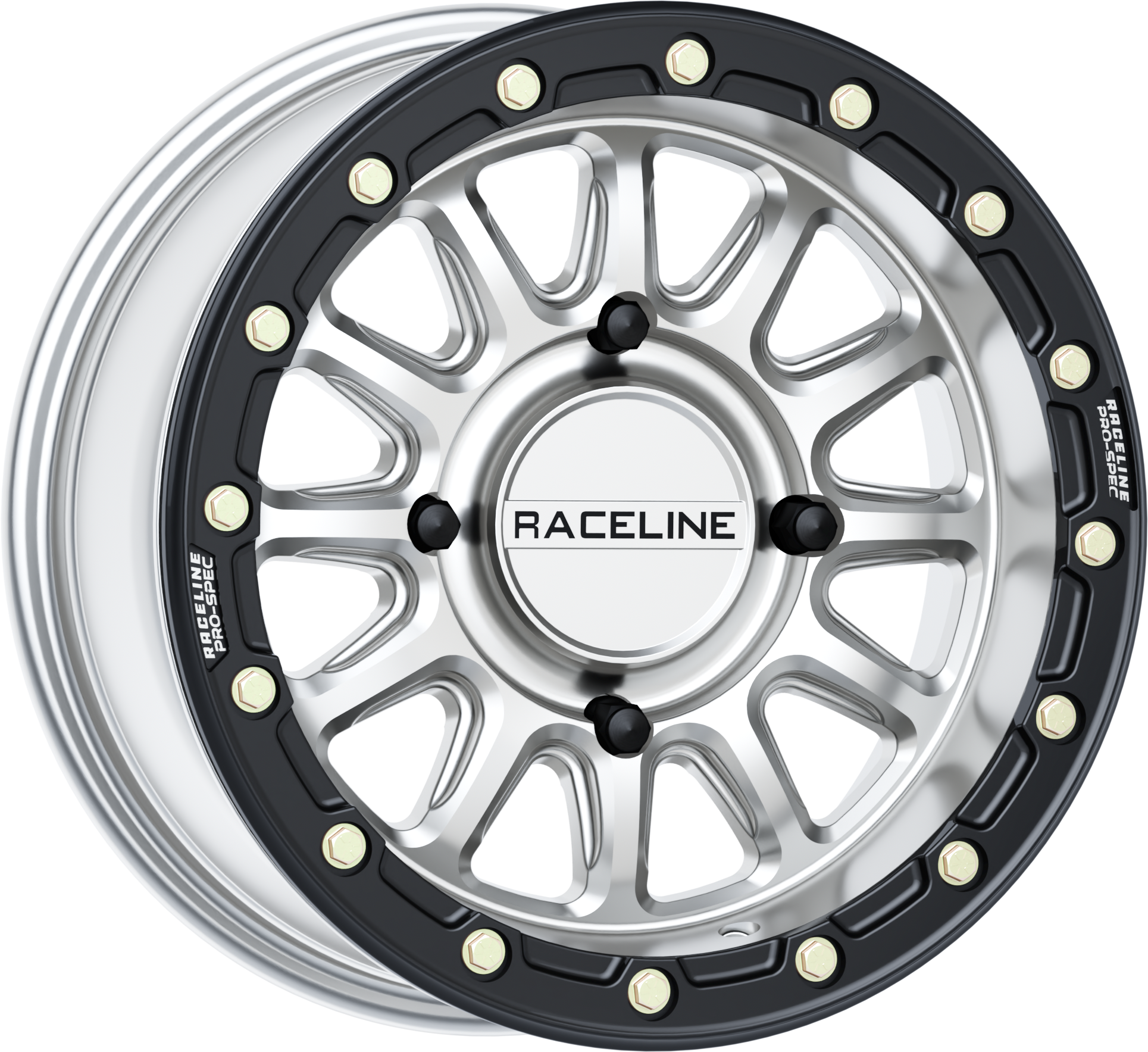 RACELINE Alpha Hyper Wheel 4x137 Silver/Blk 15x7 (+10mm)