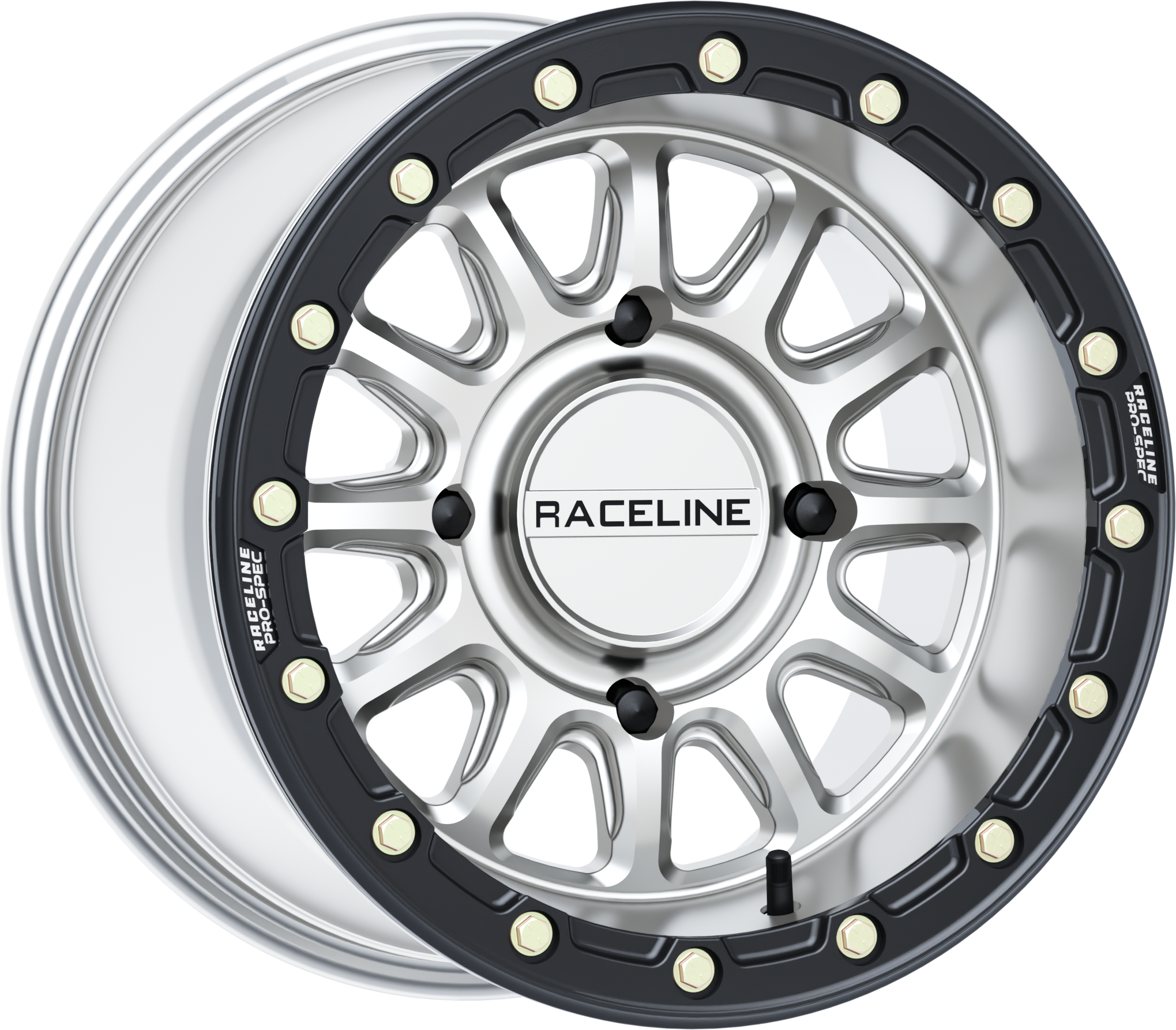 RACELINE Alpha Hyper Wheel 4x156 Silver/Blk 15x10 (+10mm)