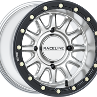 RACELINE Alpha Hyper Wheel 4x156 Silver/Blk 15x10 (+10mm)
