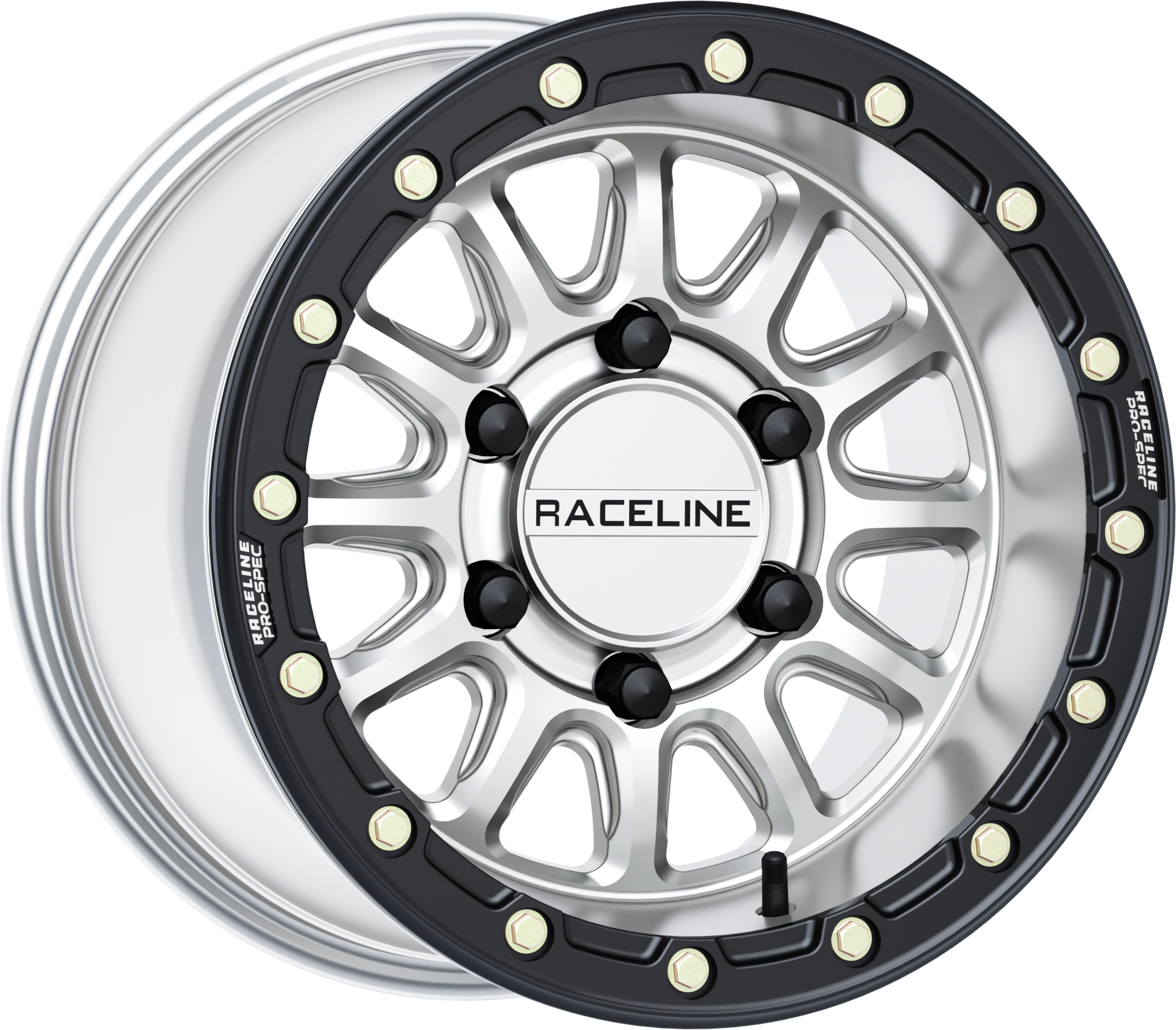 RACELINE Alpha Hyper Wheel 6x139.7 Silver/Blk 15x10 (+10mm)