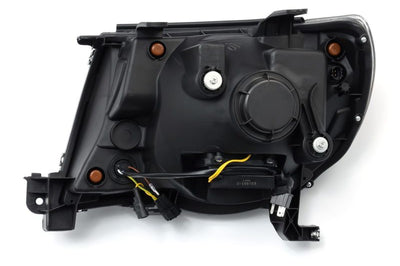 AlphaRex 05-11 Toyota Tacoma PRO-Series Projector Headlights Plank Style Design Black w/DRL - Lights