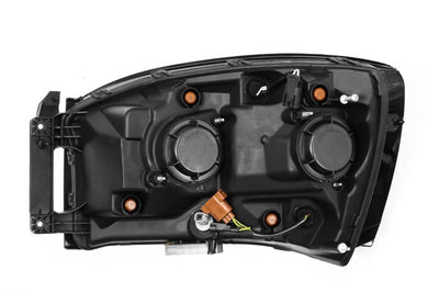 AlphaRex 06-08 Dodge Ram 1500HD NOVA LED Proj Headlights Plank Style Blk w/Seq Signal/DRL/Amber - Lights