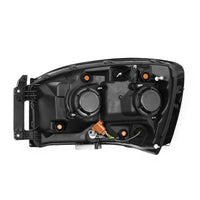 AlphaRex 06-08 Ram 1500HD NOVA LED Proj Headlights Plnk Style Alpha Blk w/Seq Signal/DRL/Amber - Lights