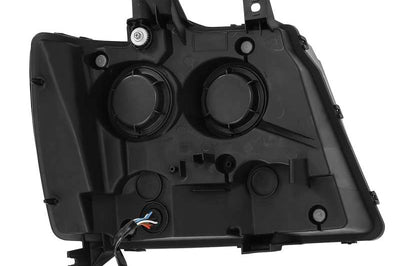 AlphaRex 07-13 Chevy Avalanche NOVA LED Proj Headlights Plank Style Design Chrome w/Activ Light/DRL - Lights